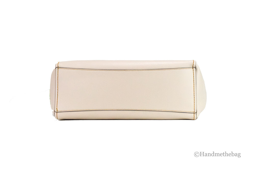 Coach Derby Chalk Pebbled Leather Shoulder Tote Bag